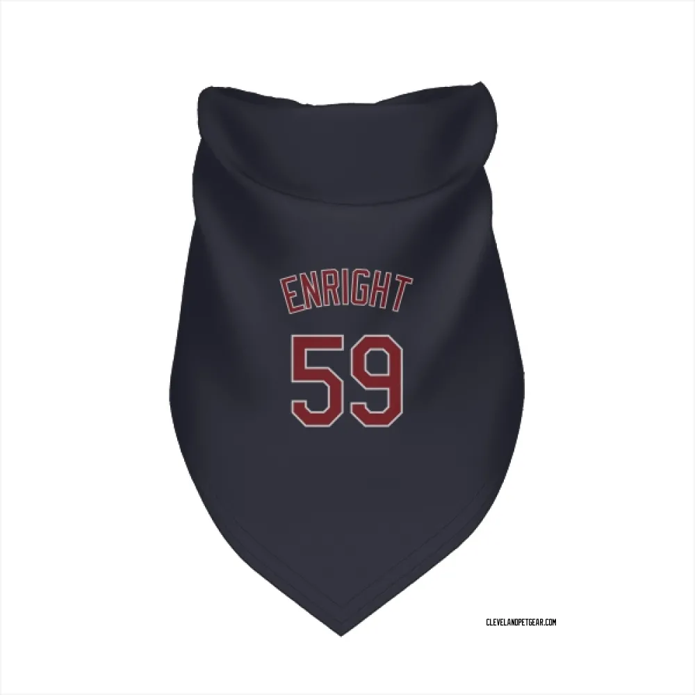 Cleveland Guardians Nic Enright Navy Pet Bandana for Dog & Cat