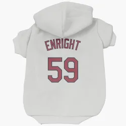 Cleveland Guardians Nic Enright White Pet Hoodie for Dog & Cat