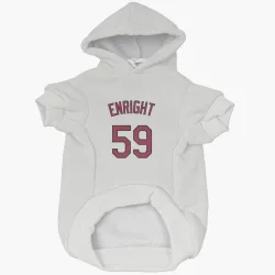 Cleveland Guardians Nic Enright White Pet Hoodie for Dog & Cat