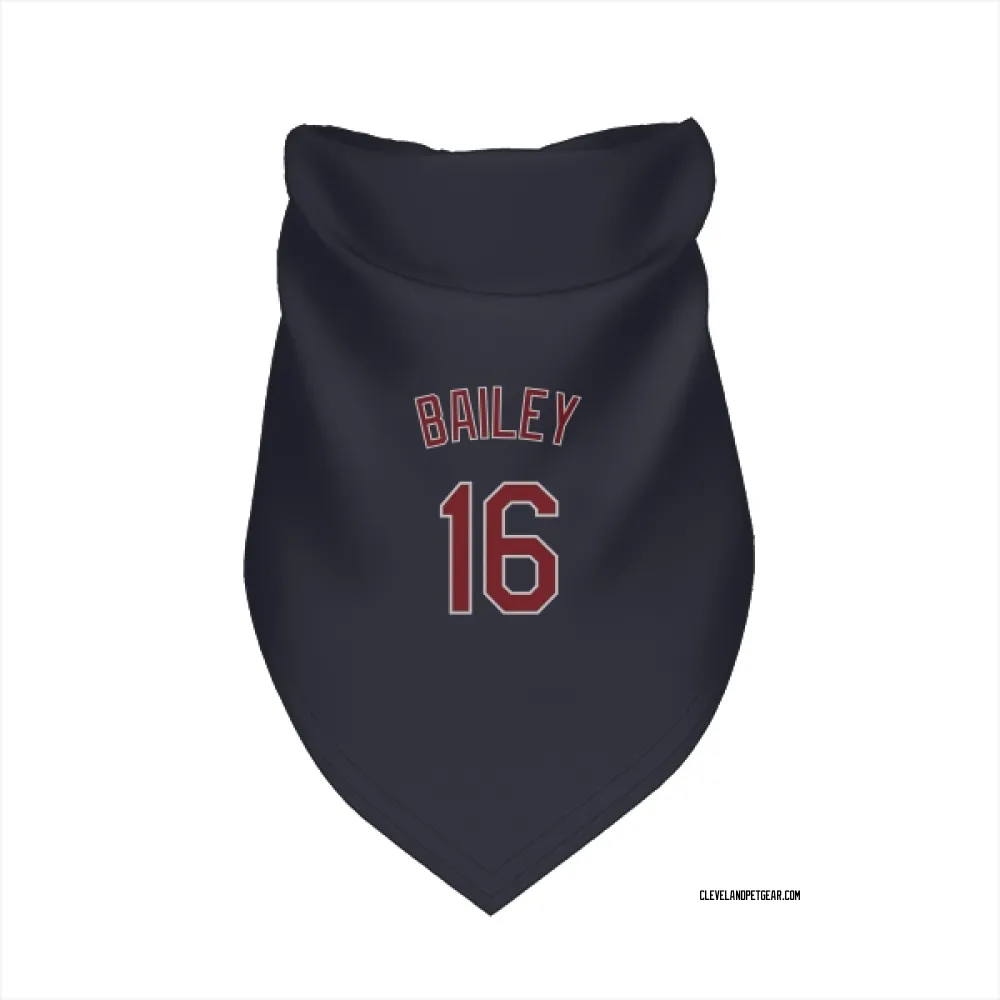 Cleveland Guardians Patrick Bailey Navy Pet Bandana for Dog & Cat