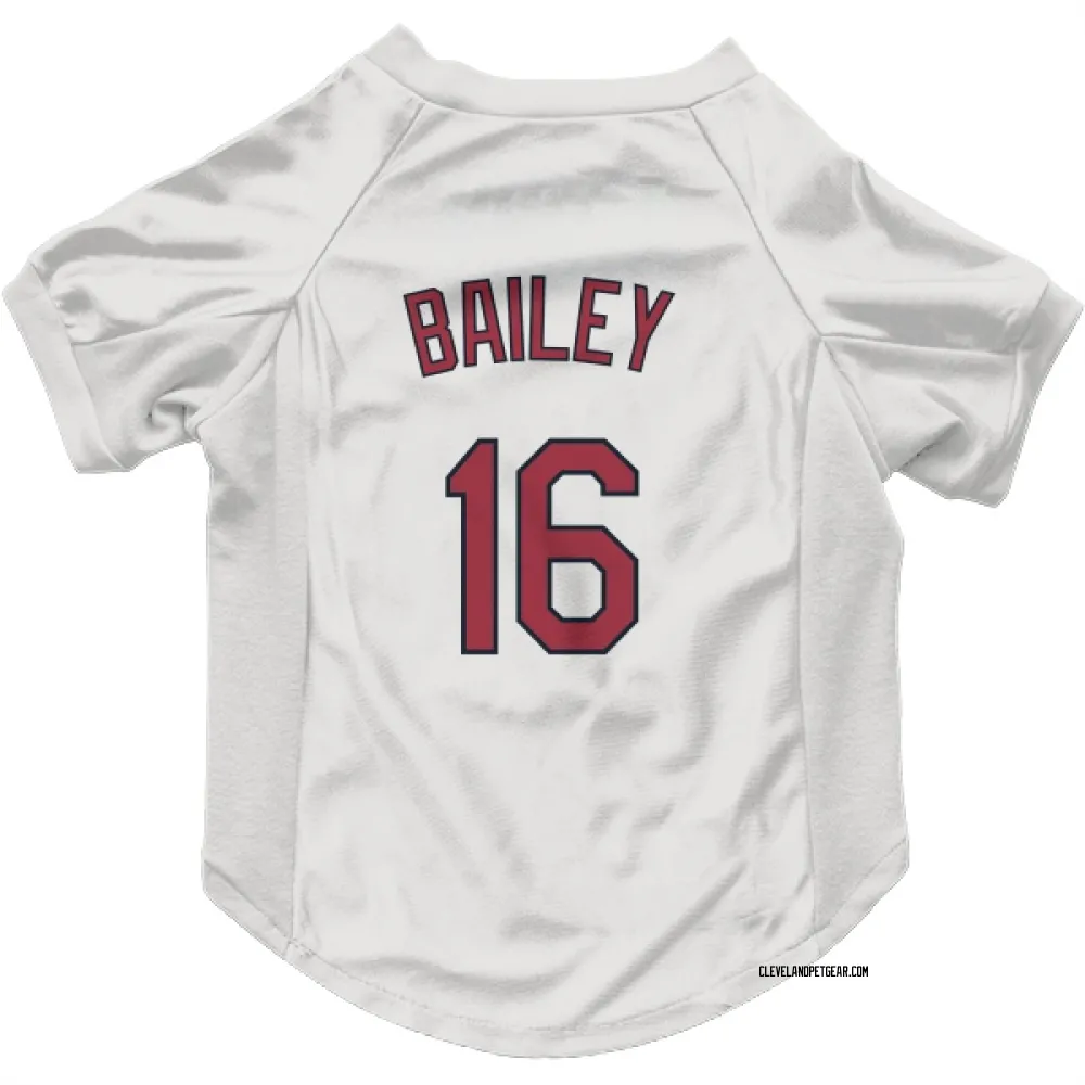 Cleveland Guardians Patrick Bailey White Pet Jersey for Dog & Cat