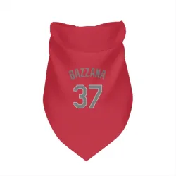 Cleveland Guardians Travis Bazzana Red Gray Pet Bandana for Dog & Cat