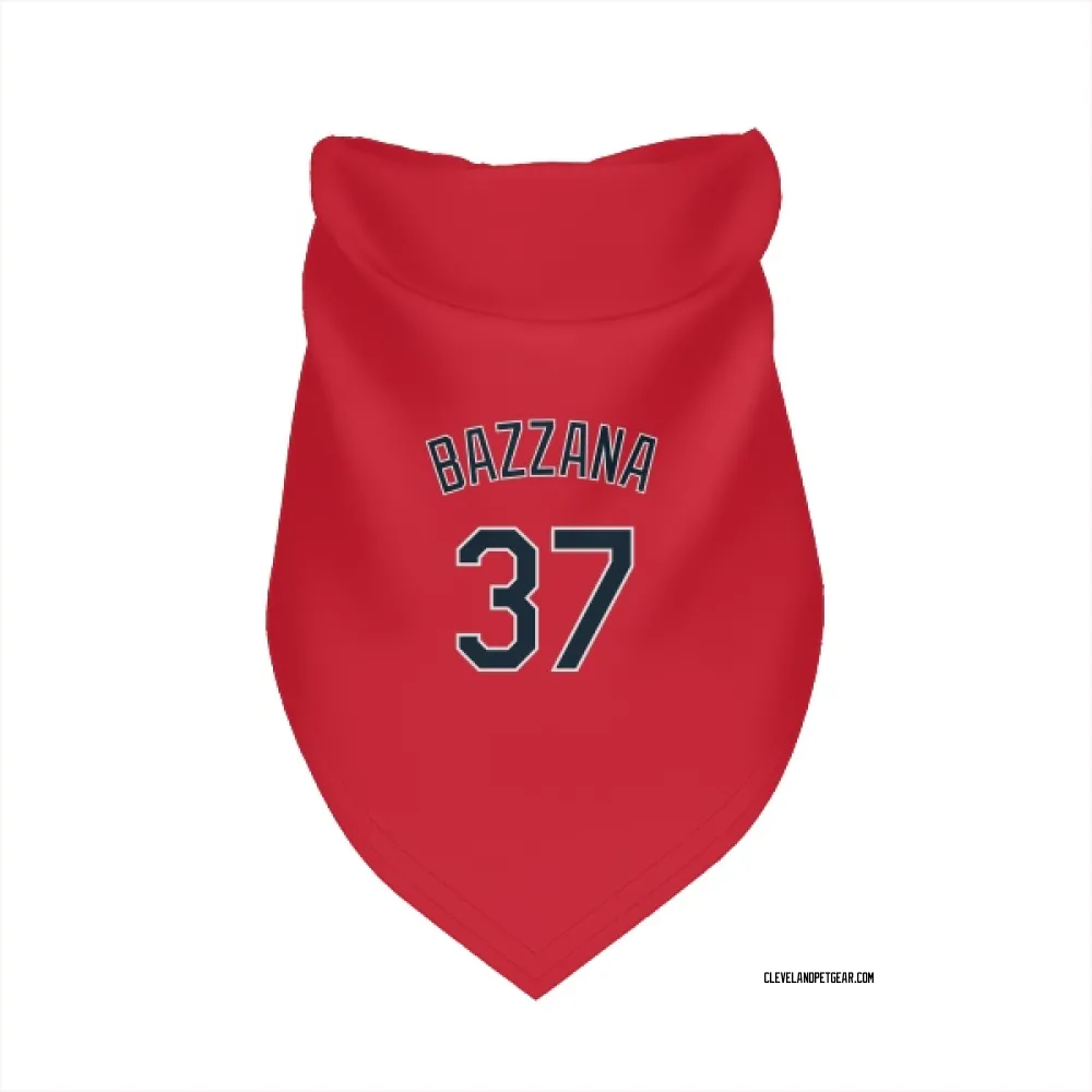 Cleveland Guardians Travis Bazzana Red Pet Bandana for Dog & Cat