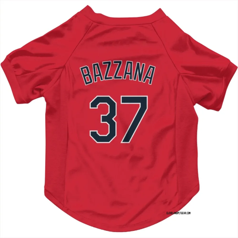 Cleveland Guardians Travis Bazzana Red Pet Jersey for Dog & Cat
