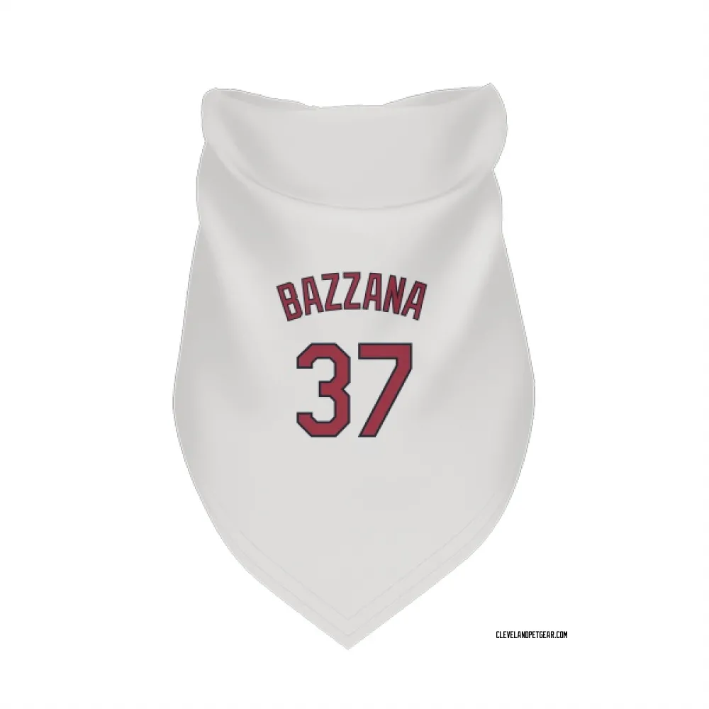 Cleveland Guardians Travis Bazzana White Pet Bandana for Dog & Cat