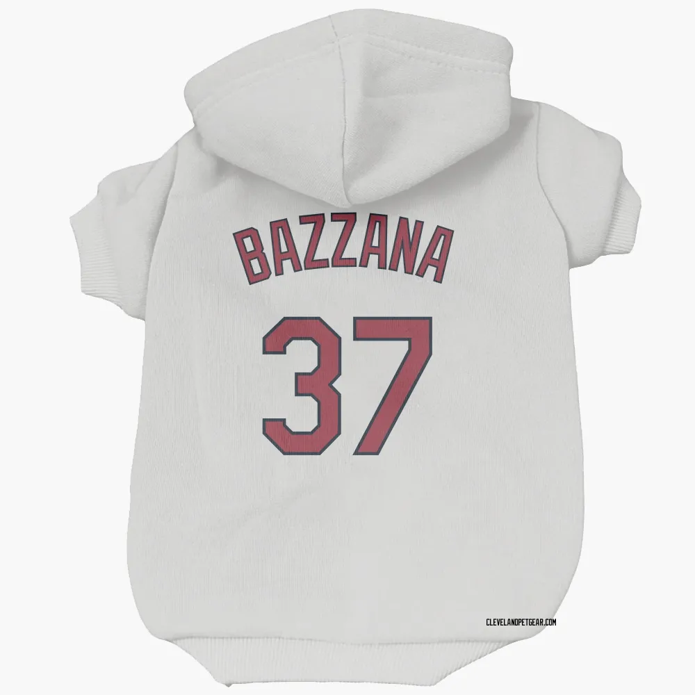 Cleveland Guardians Travis Bazzana White Pet Hoodie for Dog & Cat