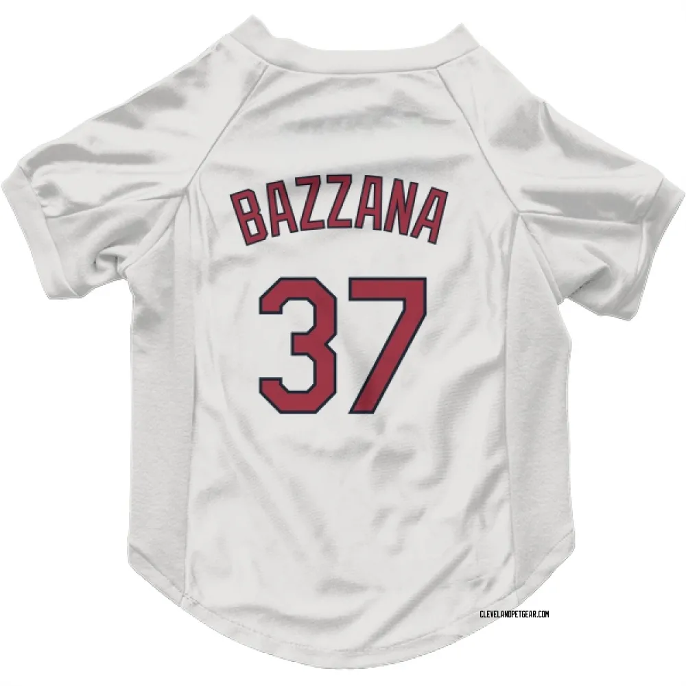 Cleveland Guardians Travis Bazzana White Pet Jersey for Dog & Cat