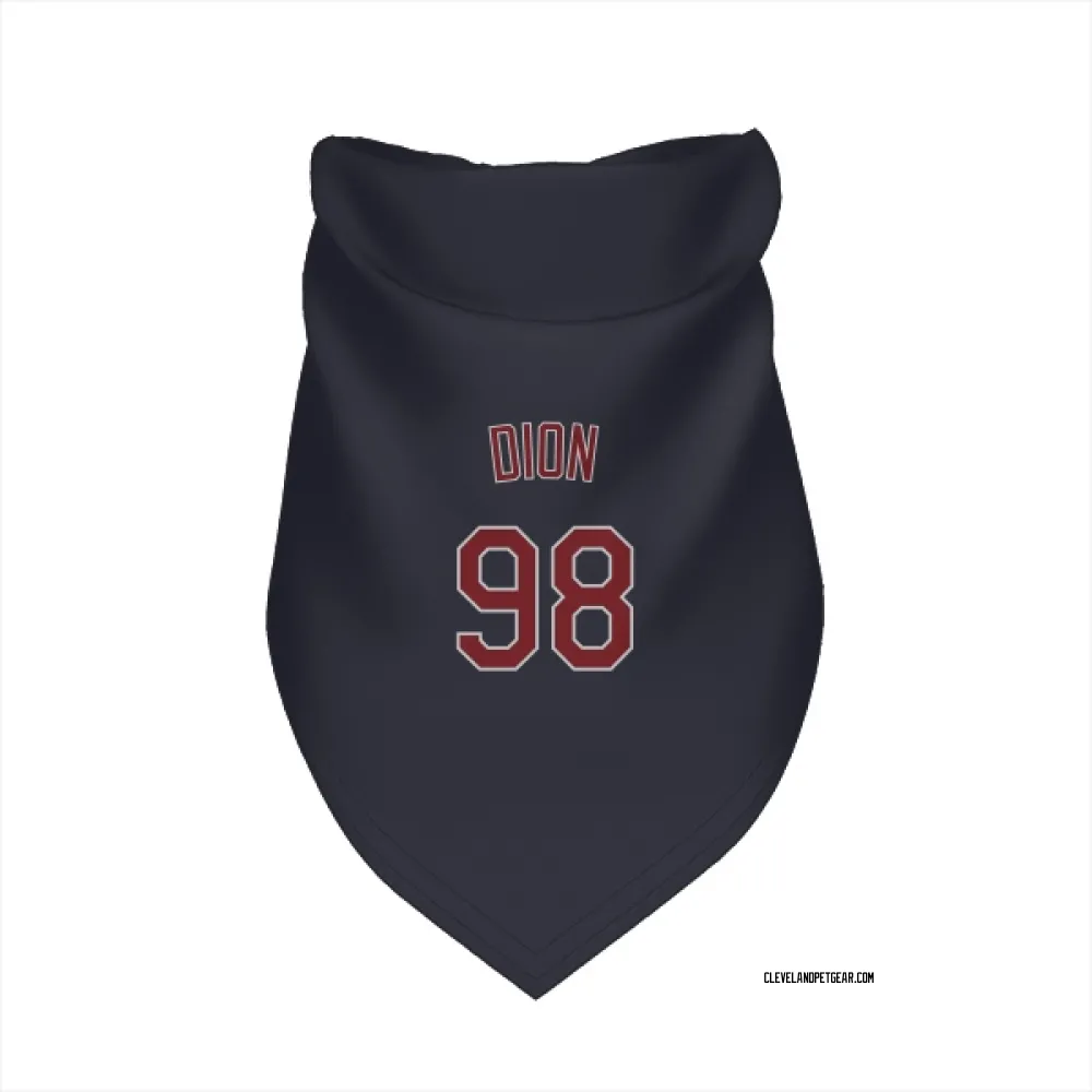 Cleveland Guardians Will Dion Navy Pet Bandana for Dog & Cat