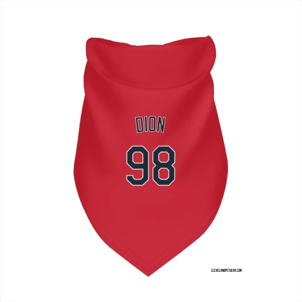 Cleveland Guardians Will Dion Red Pet Bandana for Dog & Cat