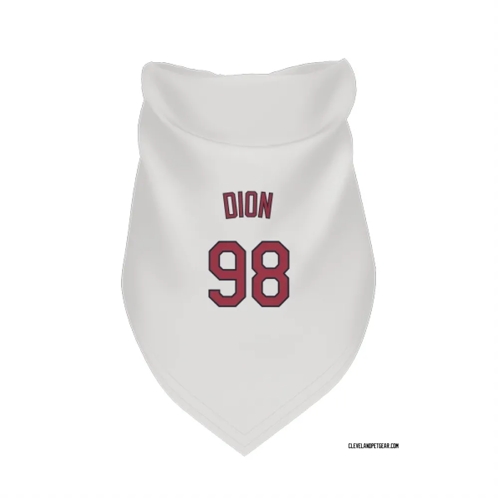 Cleveland Guardians Will Dion White Pet Bandana for Dog & Cat