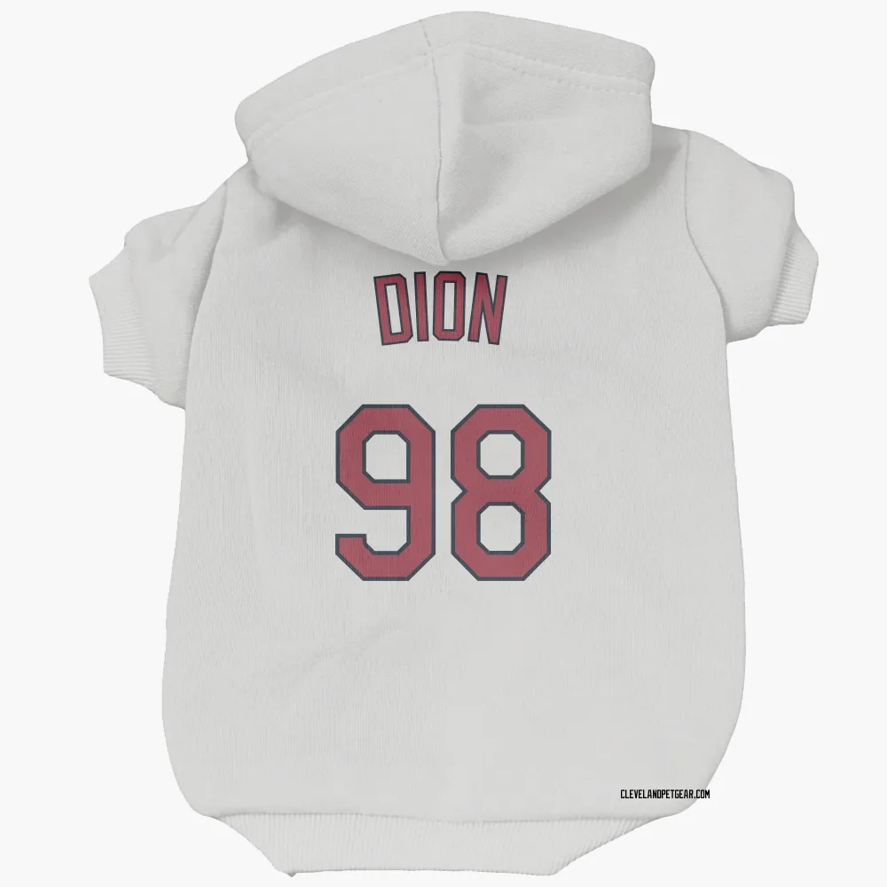 Cleveland Guardians Will Dion White Pet Hoodie for Dog & Cat